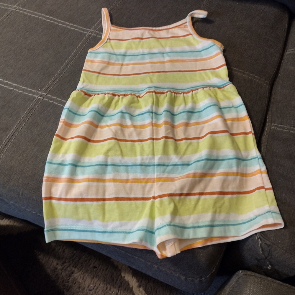 The Children's Place Striped One Piece - Green, Orange, Blue